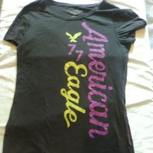 Like New Women's Med. American Eagle Gray Tee